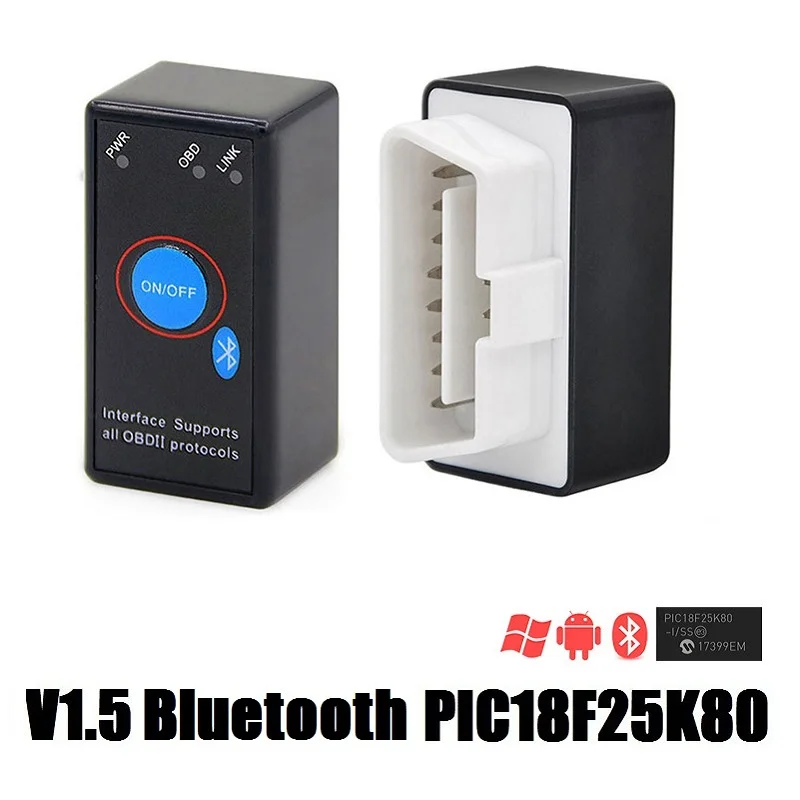 ELM327 Bluetooth V1.5 PIC18F25K80 Wifi для сканирования elmконфигурации HS/MS CAN Переключатель ELM 327 OBD