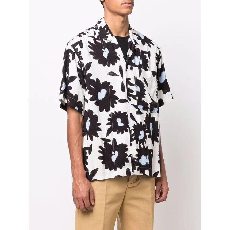 

Рубашка мужская с коротким рукавом и цветочным принтом, 22