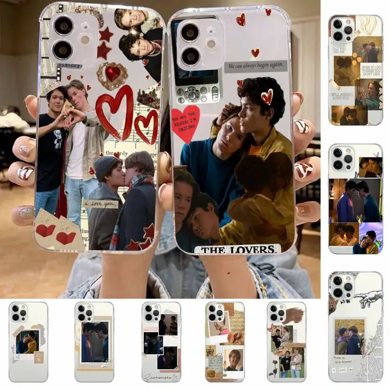 

Young Royals Simon and Wilhelm Phone Case For iPhone 14 13 12 11 Pro Max Mini X Xs XR 6 7 8 Plus SE 2020 Transparent Case