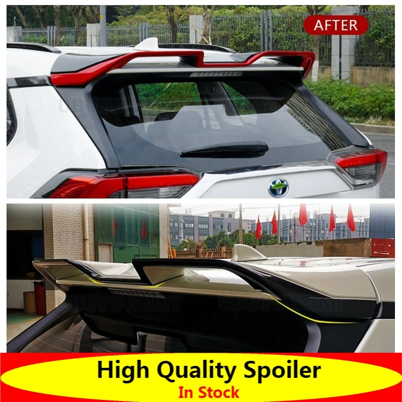 

For Toyota Rav 4 2020 Spoiler High Quality ABS Material Car Rear Wing Lip Spoiler By Primer Color