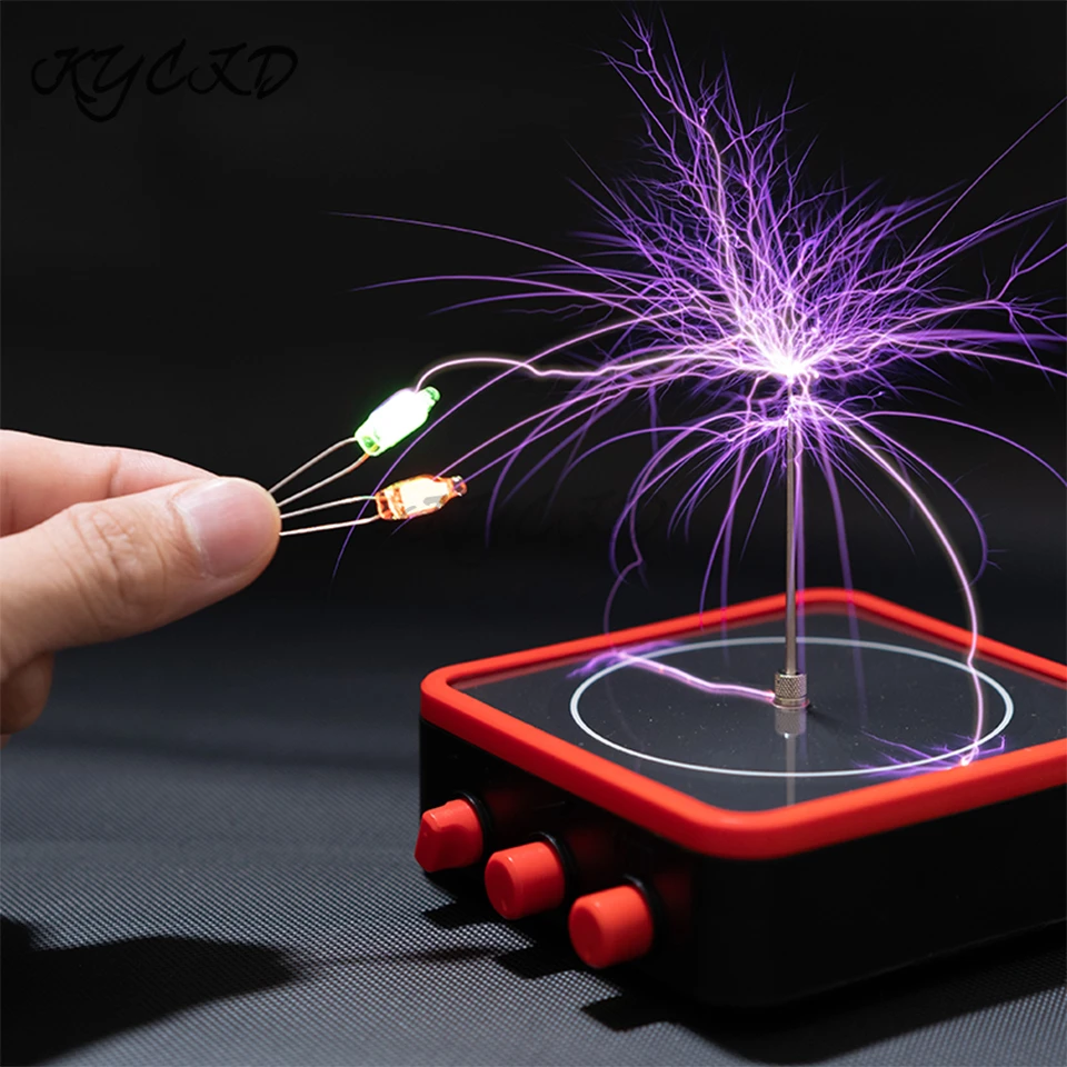 

Bluetooth-совместимая музыкальная катушка Тесла портативная молния импульсный генератор напряжения Аудио Тесла катушка переменного тока 110-240 ...