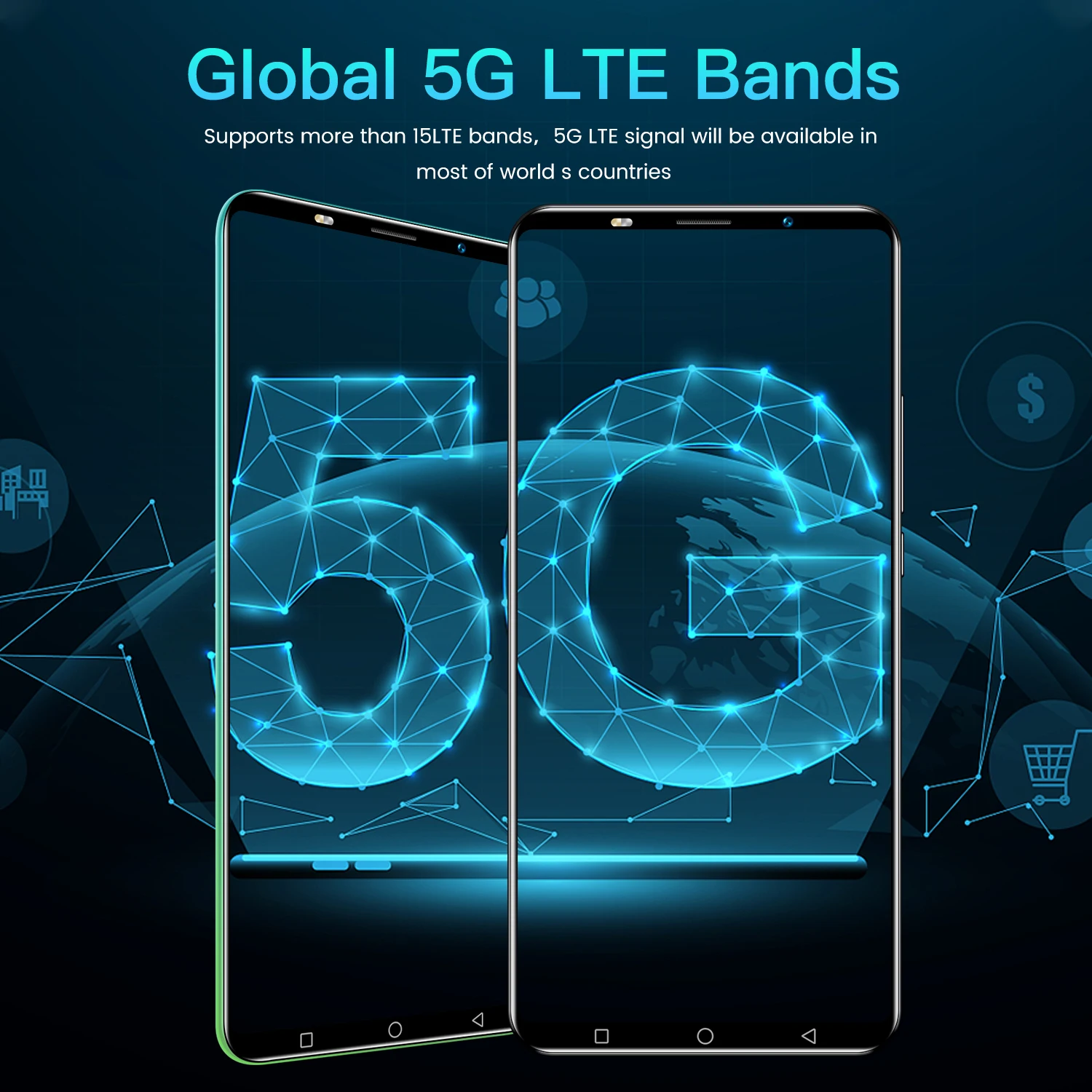 Смартфон NOTE80 6 ГБ ОЗУ 128 Гб ПЗУ разблокированный телефон с двумя Sim-картами дешевый