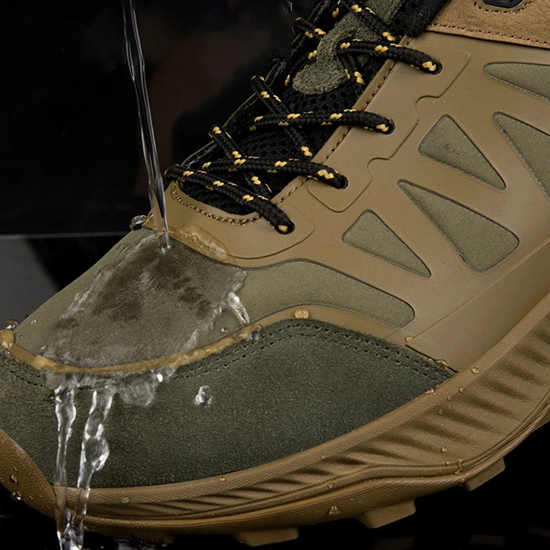 SALUDAS Trail Running Shoes for Men Outdoor Camping Trekking Shoes Waterproof Mountain Shoes Big Size 50 Sneakers Male