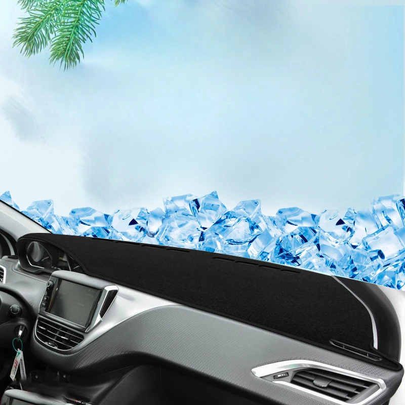 Для Peugeot 2008 2014 2015 2016 2017 2018 2019 автомобильный чехол для приборной панели коврик