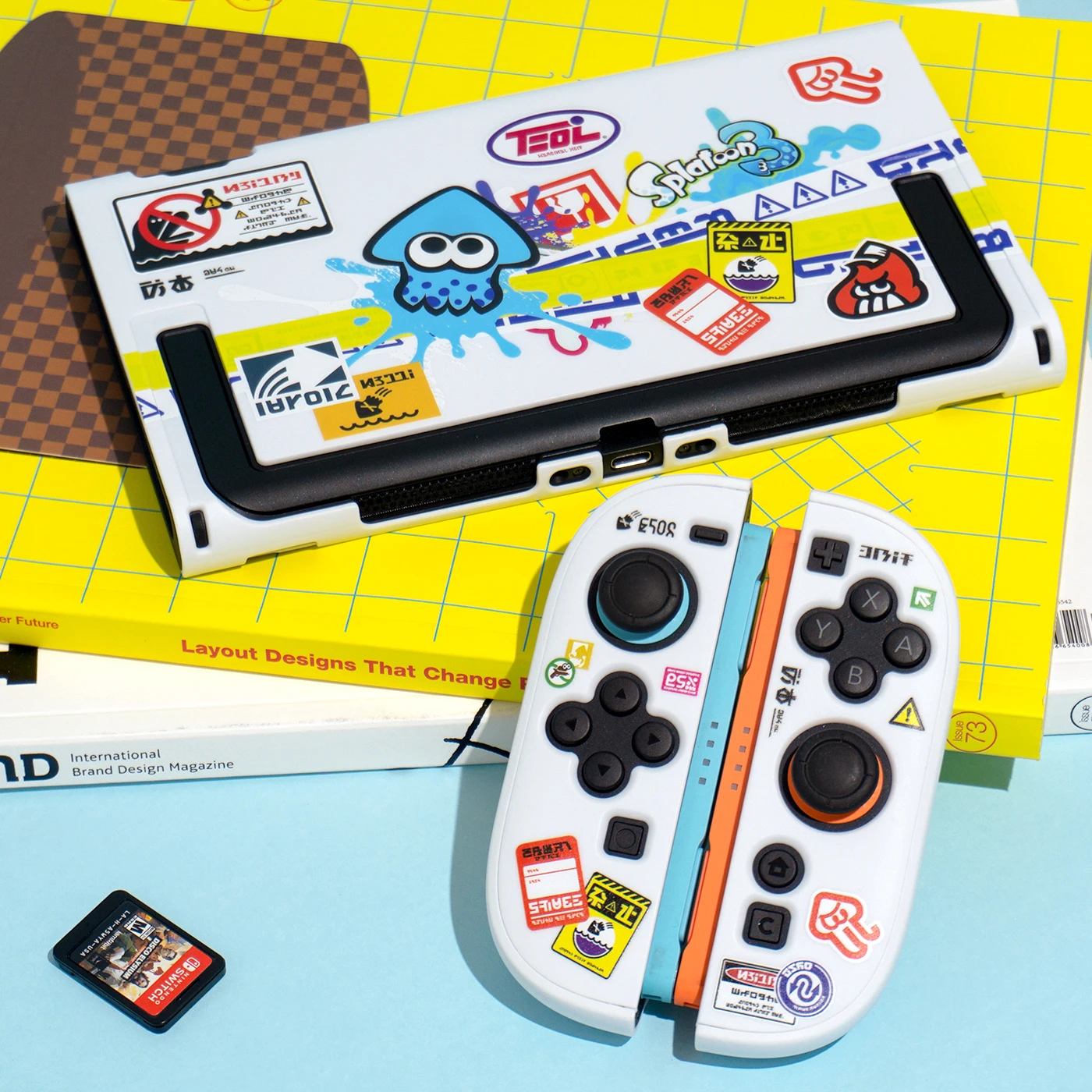 Фото Original Switch2 Protective Case Cartoon Octopus Color Spray Hard Shell Ns2 Protective Shell Transparent Anime Game Peripheral №2