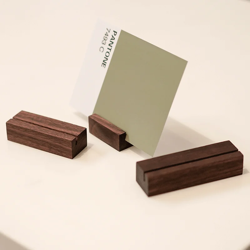 Грецкий орех зажим для банкнот бумаги карты основа открытки отеля |