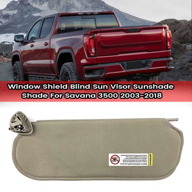 

Car Left+Right Sun Visor Front Window Cover Sunvisor Shade Sunshade 84054688 For Chevy GMC Savana 3500 2003-2018