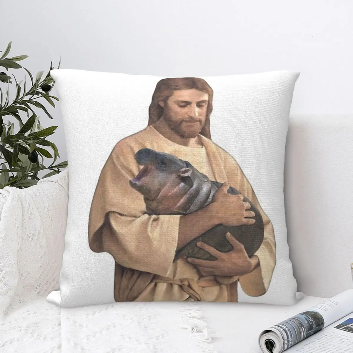 Наволочка Иисус Мон Дэн наволочка для дивана с молнией |