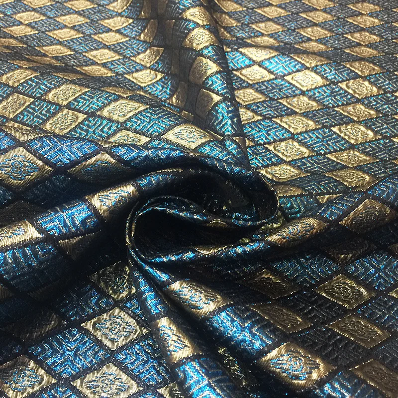 

Жаккардовая окрашенная в пряжку Золотая шелковая ткань модный дизайн для платья тренчкот осенне-зимняя ткань на метр Diy шейные материалы