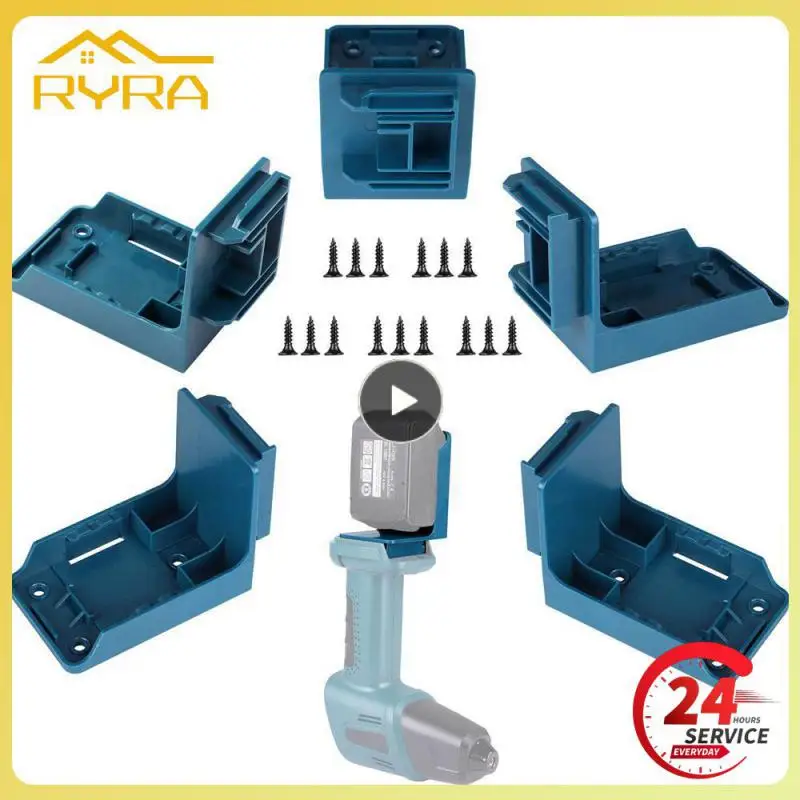 

Drill Battery Holder Battery Storage Case Stander Mount Display Hanger Tool Mount Two-in-one Small Wall Storage Mounts