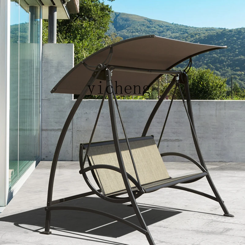 

XL Rocking Chair Garden Yard to Swing Double Glider Outdoor Waterproof Swing Chair