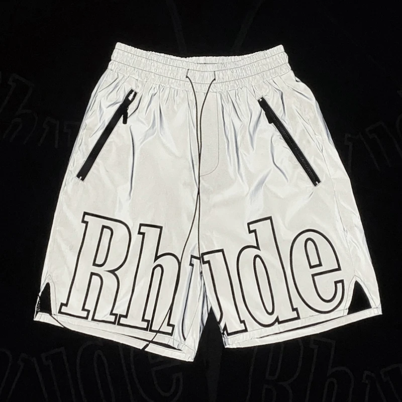 

Casual Long String 3M Reflective Heavy Fabric High Quality Rhude Shorts