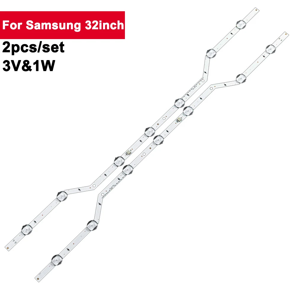 

Светодиодная лента для подсветки телевизора SAMSUNG 32 дюйма, 620 мм, 3 в, 2 шт./комплект, ленты для подсветки телевизора UN32J5205AF, UE32M5500