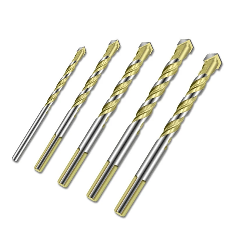 

5/6/8/10/12Mm Multi Glass Drill Bit Triangle-Bits Ceramic Tile Concrete Brick Metal Stainless Steel Wood Hole Drill Tool