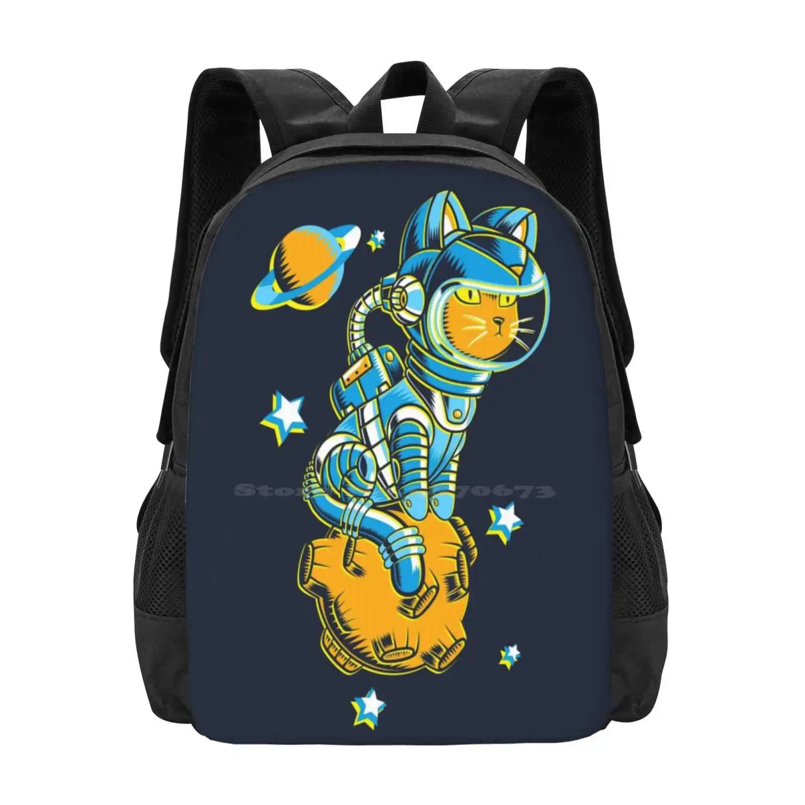 

Space Cat Hot Sale Backpack Fashion Bags Outer Space Cosmos Cosmic Universe Astronaut Planets Stars Cats Kitty Kitten Cute