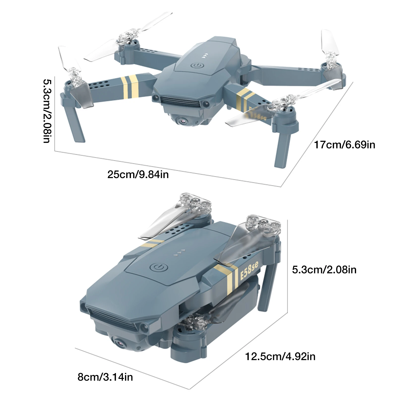 4K HD камера Мини Дроны с безголовым режимом Портативный WiFi FPV Дрон для начинающих