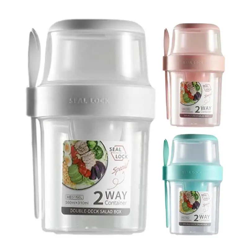 

Salad Shaker Cup Shaker Bottles Fresh Fruit Vegetable Container Healthy Breakfast Salad Cup With Lids Food Bowl Lunch Box