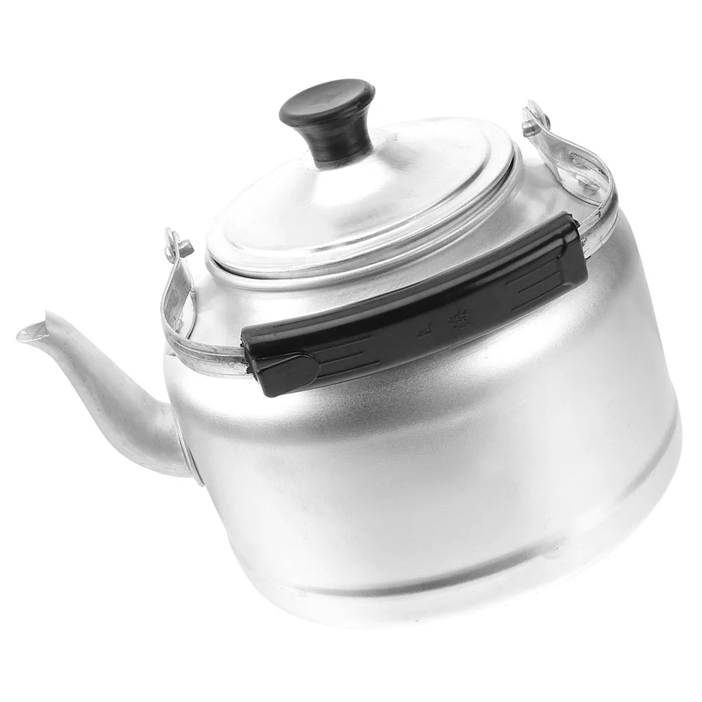 

Loose Leaves Aluminum Water Kettles Large Tea Pot Metal Kitchen Stovetop Boiler Daily Use Coffee