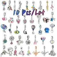 hot air balloon astronaut cute rabbit birthday bead pendant suitable for diy bracelet necklace ladies jewelry making wholesale