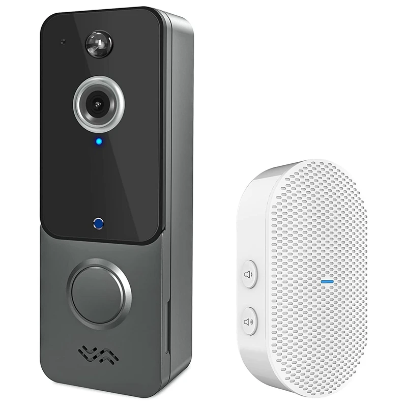 

Video Doorbell Camera Wireless With Chime,PIR Motion Detector,1080P HD,2.4Ghz Wifi, Night Vision, Cloud Storage EU Plug