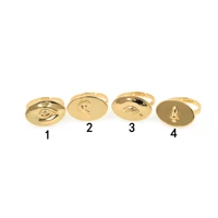 gold evil eye rings women vintage boho knuckle open rings girls party jewelry wholesale oval pattern ring jewelry
