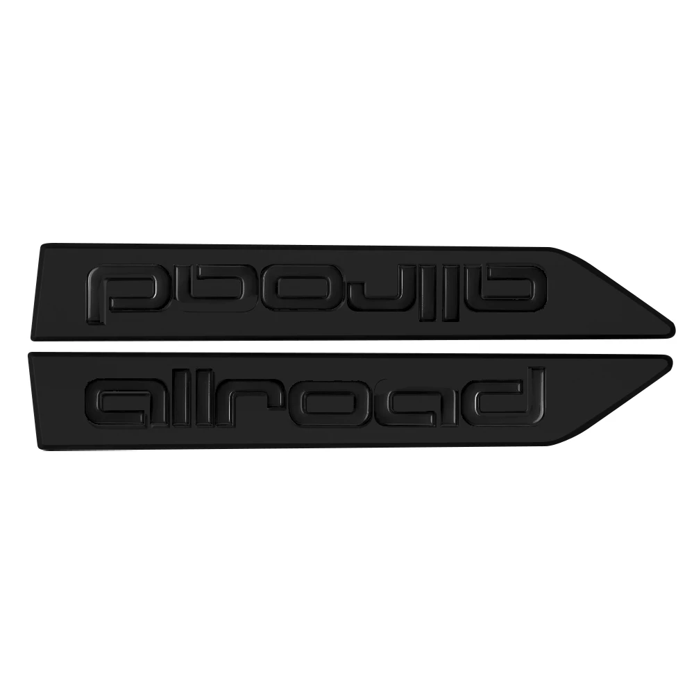 

1 пара 3D ABS эмблема на крыло автомобиля, значок с буквами аллергии для Audi Allroad A4 B8 B9 C5 C6 C7 A6 A1 A6 C6 Q3 Q5, наклейки, аксессуары