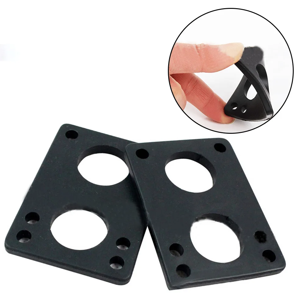 

2Pcs 6mm Soft Skateboard Truck Riser Shock Risers Pads Longboard Shockpad Washers PU Shock-absorbing Gasket Truck Parts