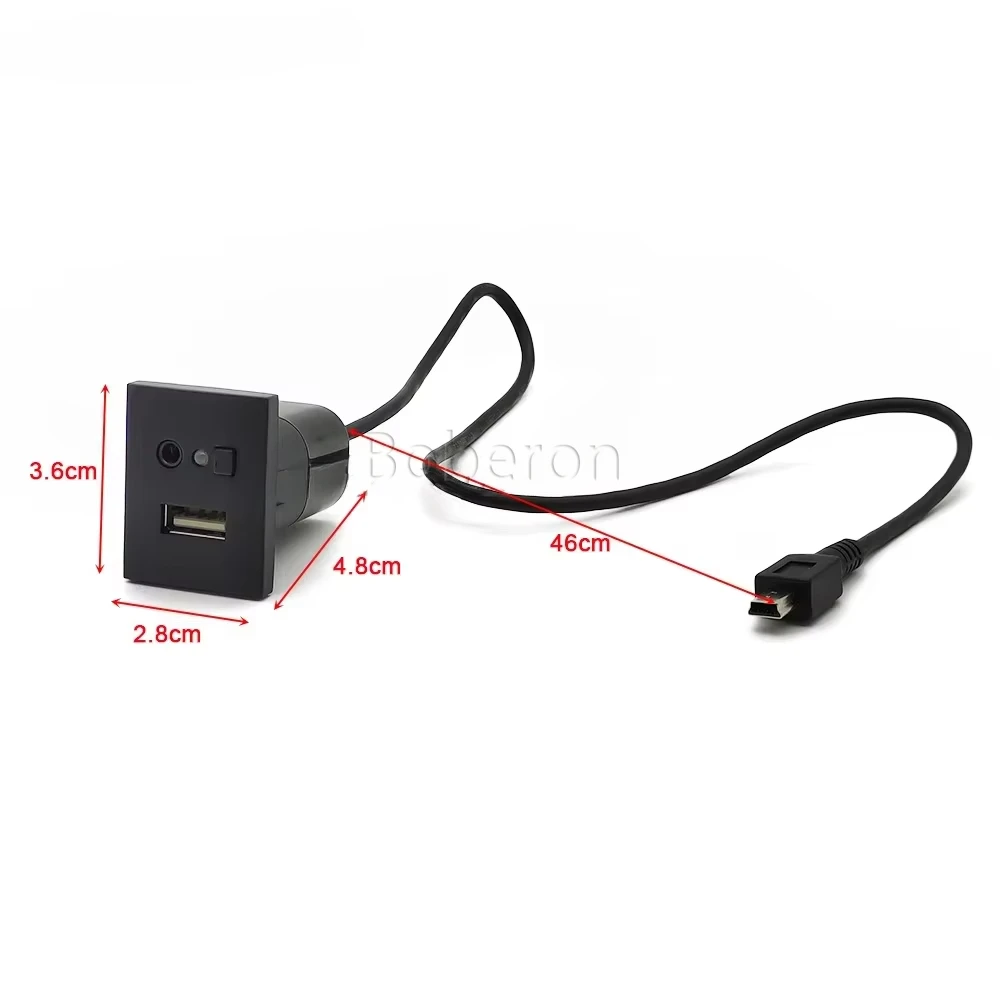 Для Ford Focus 2 MK2 2009 2010 2011 C-MAX Kuga Mk1 аксессуары черный автомобильный USB AUX входной