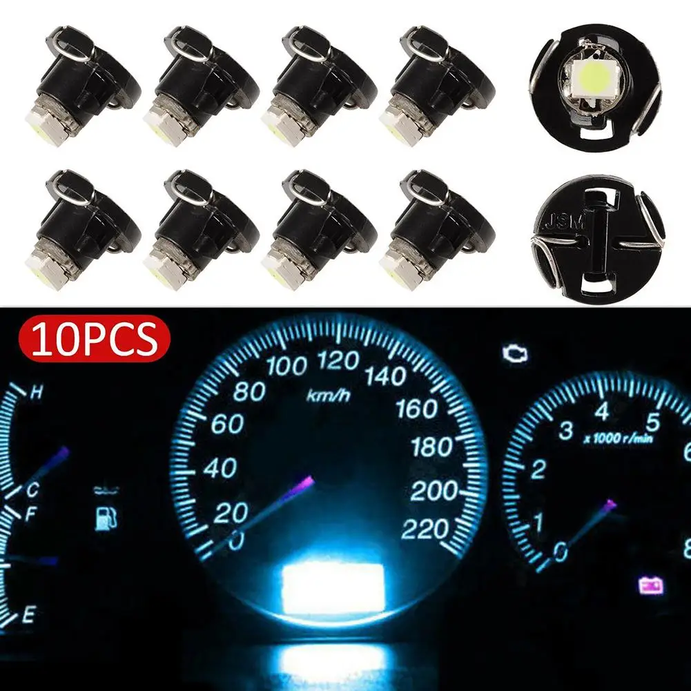 

Kits LED Light 1-SMD 10Pcs/Set 12-14V DC Brightest Bulbs Climate Cluster Dashboard Gauge Ice Blue Useful Brand New