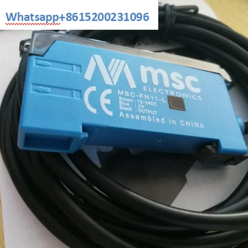 Фото Новый оригинальный датчик оптоволоконного усилителя Meishi Control MSC-FN11-L MSC-FV11, красный фотоэлектрический переключатель №2