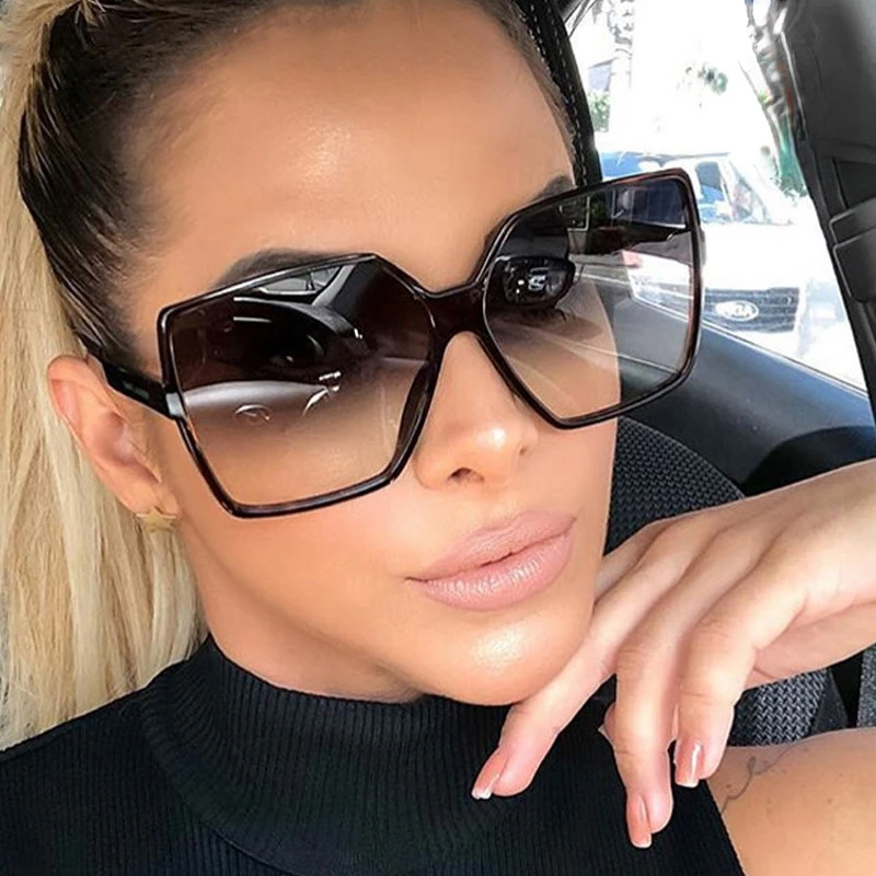 

Large Frame Square Windproof Dustproof Glasses Personalized Versatile Fashionable Women's Sunglasses