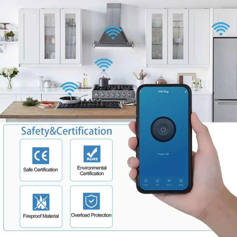 Смарт-розетка AUBESS Tuya с поддержкой Wi-Fi 16 А 20 |