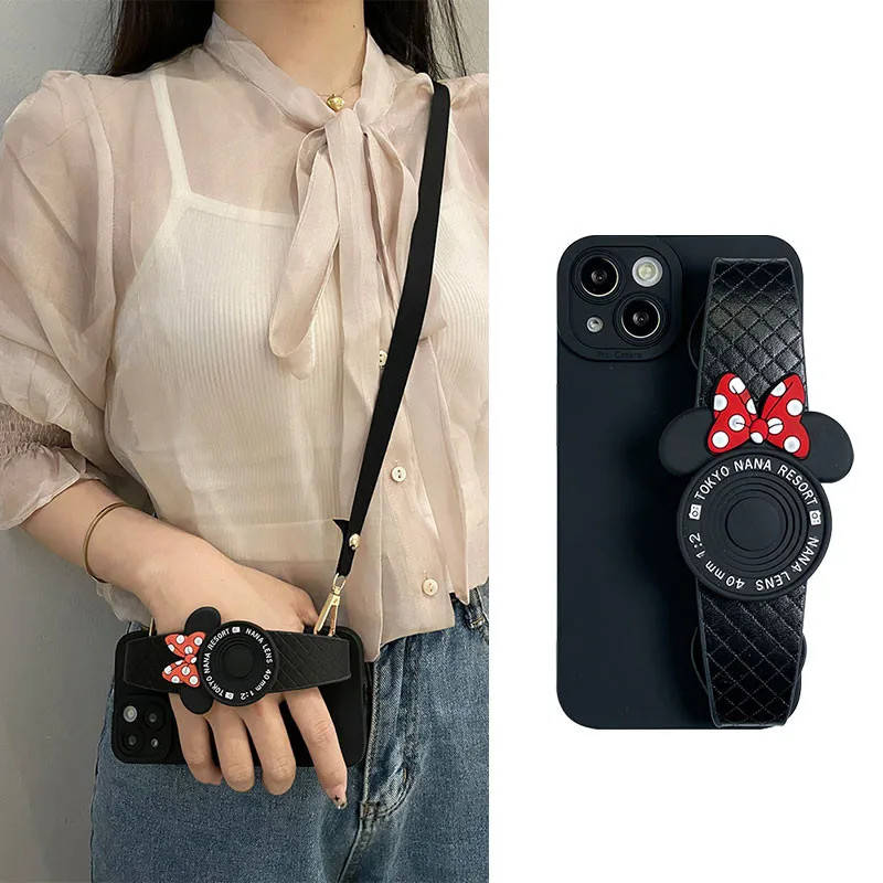 

3D Cute Crossbody Neck Lanyard Soft Case For Samsung A72 A12 A32 A52 A51 A71 A10 A20 A30 A50 Leather Wrsit Holder Stand Cover