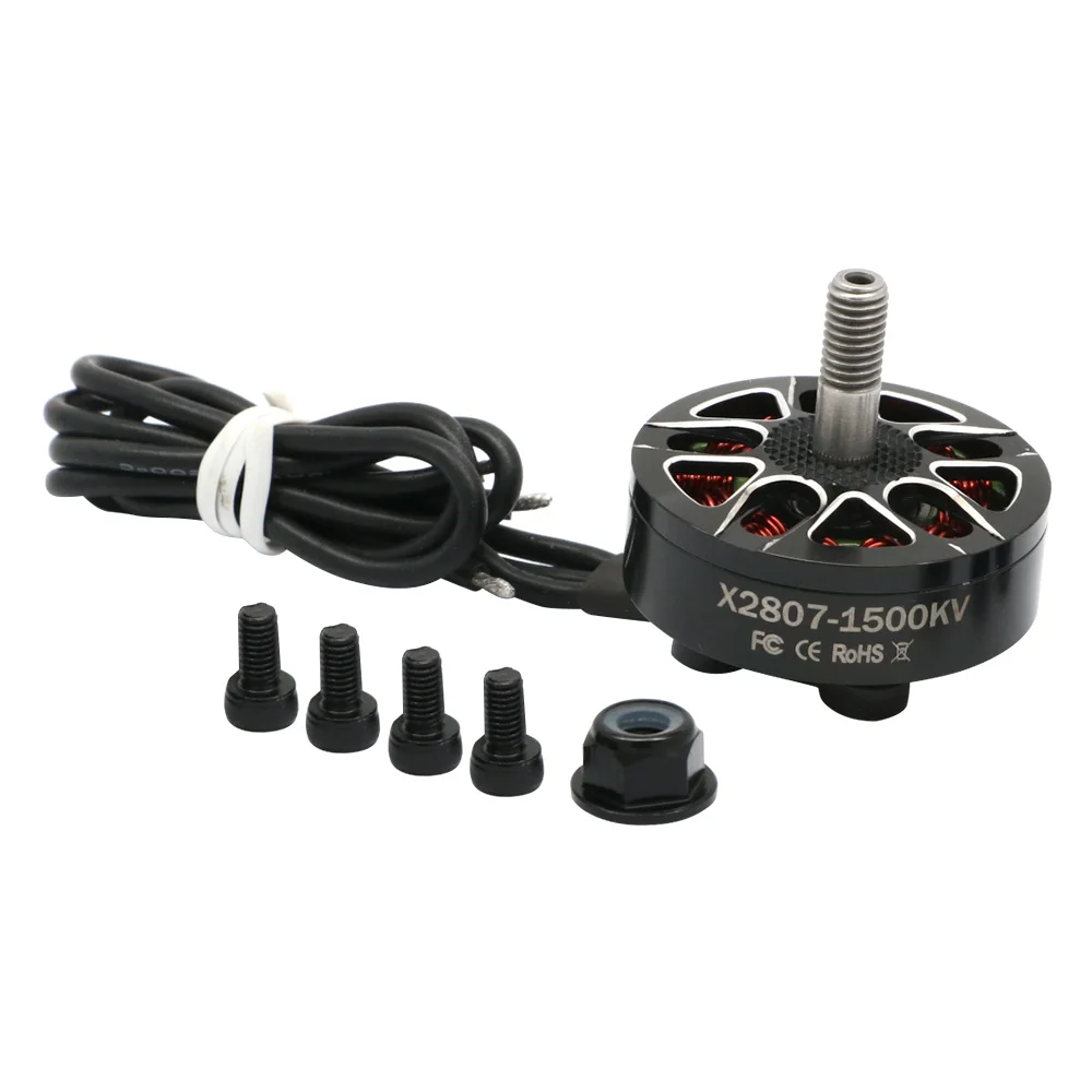 4 шт. Uangel X2807 2807 Двигатель 1300KV 4S 1500KV 1700KV 6S Бесщеточный двигатель для FPV Freestyle