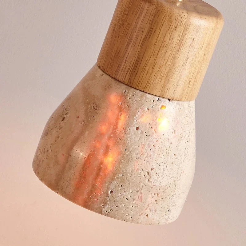 Светодиодная люстра из натурального желтого пещерного камня подвесной