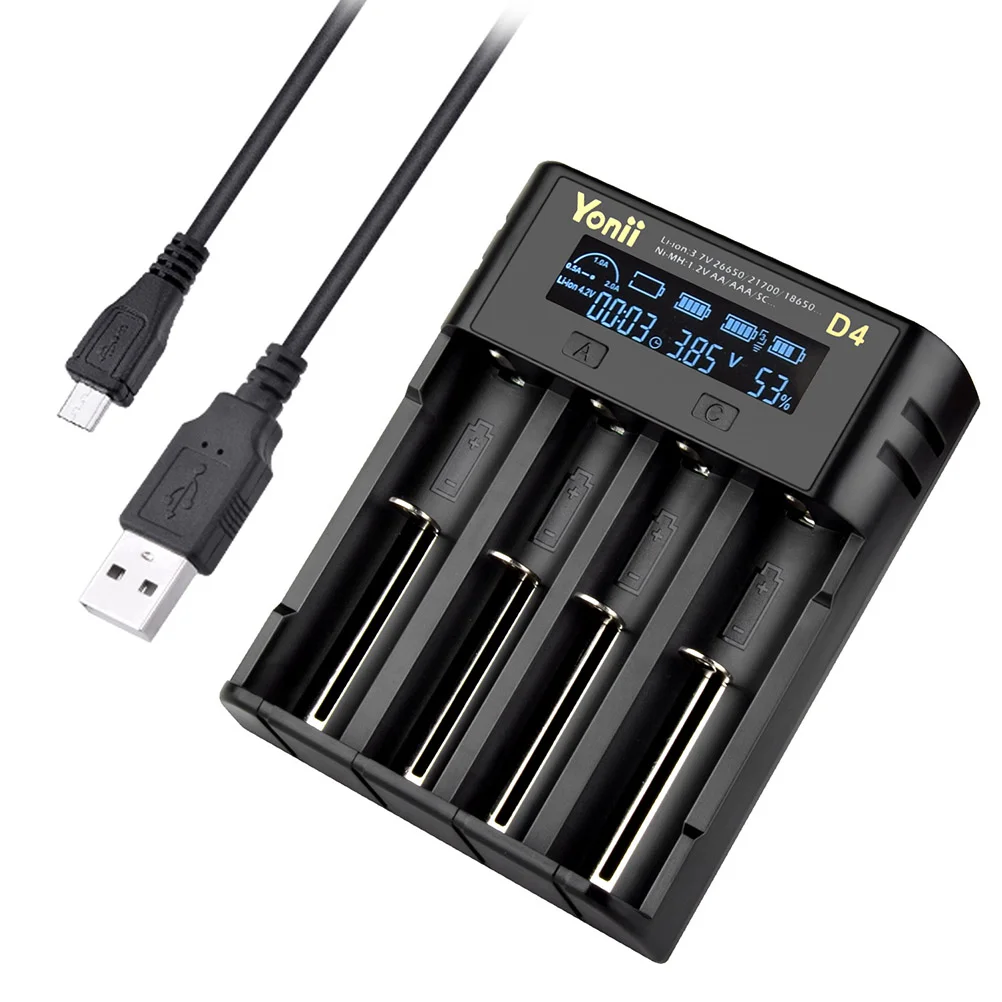 

4 Slots AA Smart Universal Liquid Crystal Power Bank