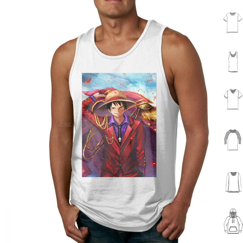 

Onepice Tank Tops Print Cotton Anime Onepice One Pice Manga Luffy Zoro Nami Luffyonepice Luffy One Pice Luffy