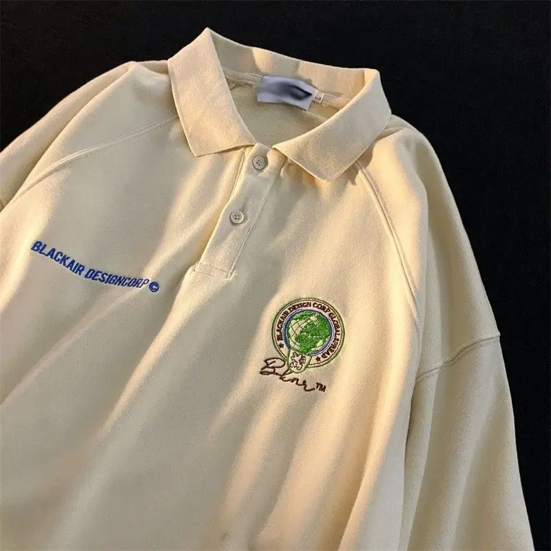 

Женская толстовка-поло с длинным рукавом и пуговицами