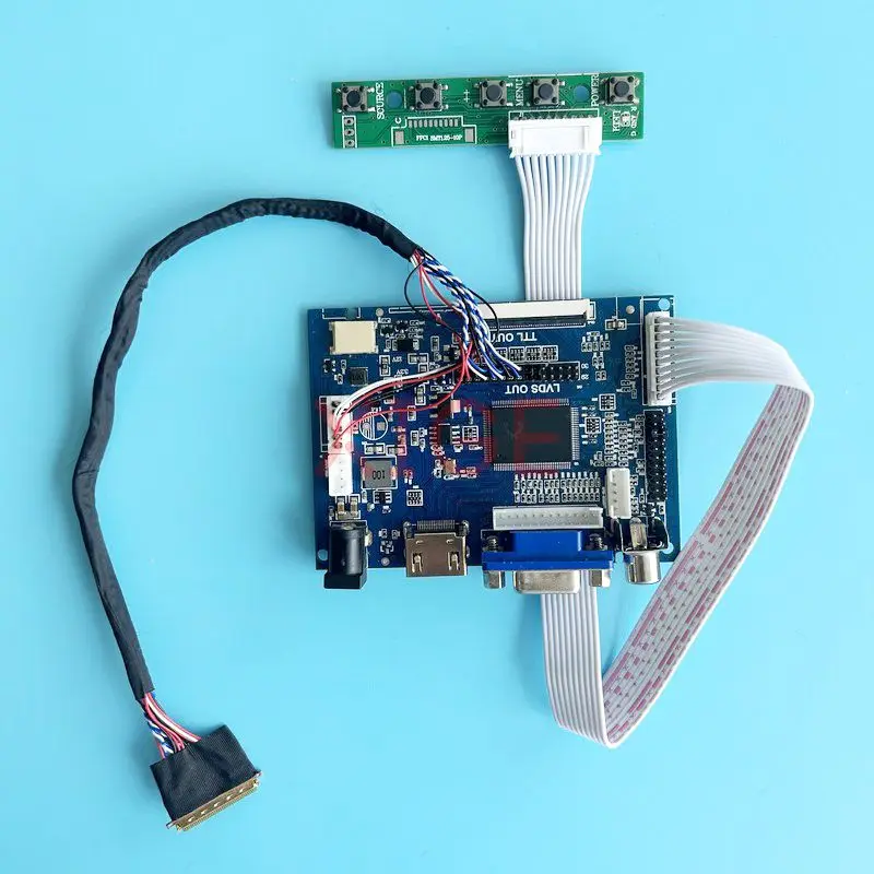 

Плата контроллера для LTN173KT01 LTN173KT02, 1600*900, совместимая с hdmi-lvds, 40-контактная ЖК-матрица, комплект для сборки «сделай сам», 17,3 дюйма, VGA 2AV
