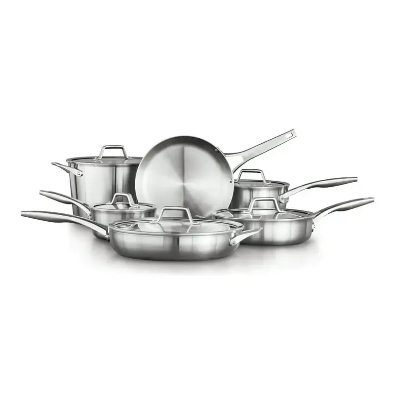

® Premier™ Stainless Steel Cookware Set, 11-Piece Set