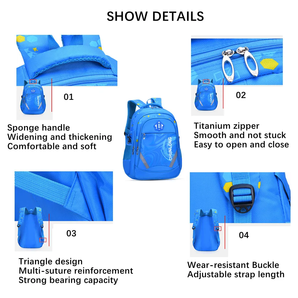 Kids Backpacks for Boys Girls Primary and Secondary School Students Bookbag Kindergarten Backpack Teens Casual Daypacks Mochila