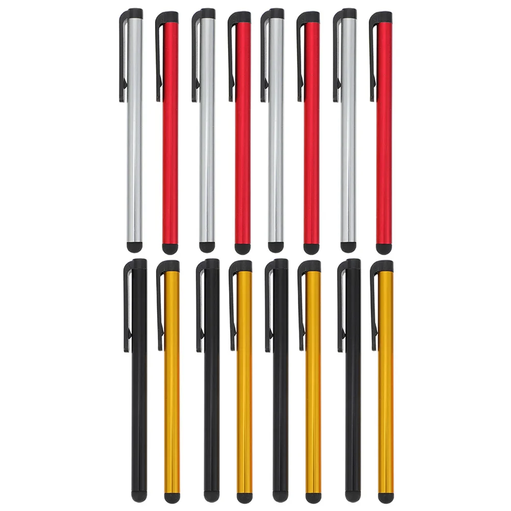 

16 Pcs High Precision Touch Screen Stylus Universal Capacitive Pen Aluminum Alloy Style
