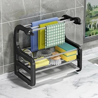 kitchen sink caddy organizer for spongebrush dishcloth dish bottle drying rack holder drain tray also for bathroom toilet