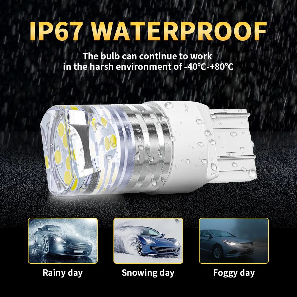 2x 3D P21/5 Вт светодиод 1157 высокая яркость BAY15D 1156 P21W BA15S