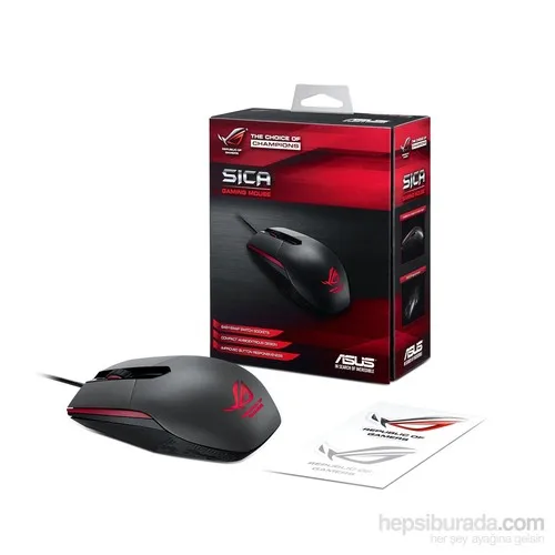 For Asus ROG Sica Wired Black Player Mouse