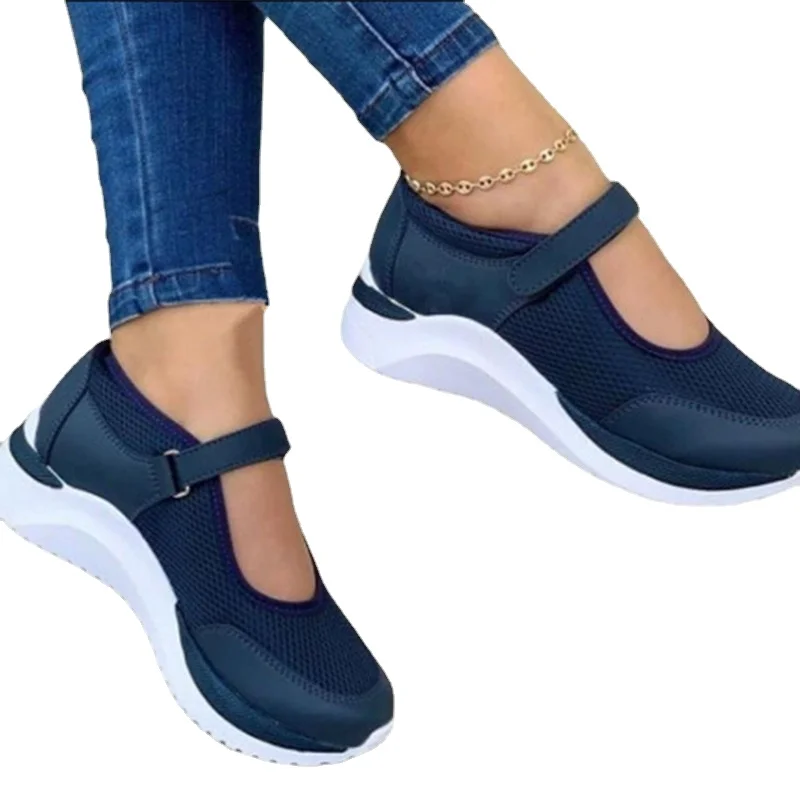 Women's Wedges Sneakers Mesh Platform Shoes for Women 2022 Shoes Breathable Casual Fashion Females Footwear Zapatillas Mujer New