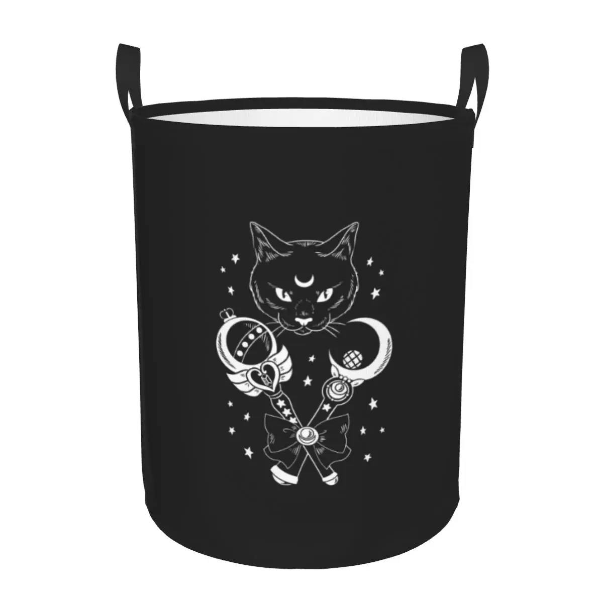 Корзина для белья с черной кошкой складная корзина большой емкости хранения
