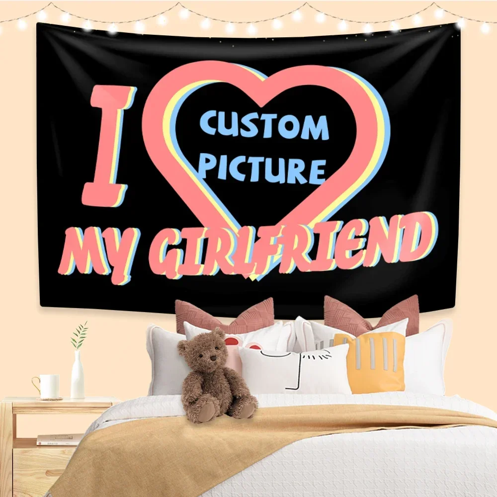 Гобелен Я люблю своего бойфренда домашний декор на заказ настенный фон для