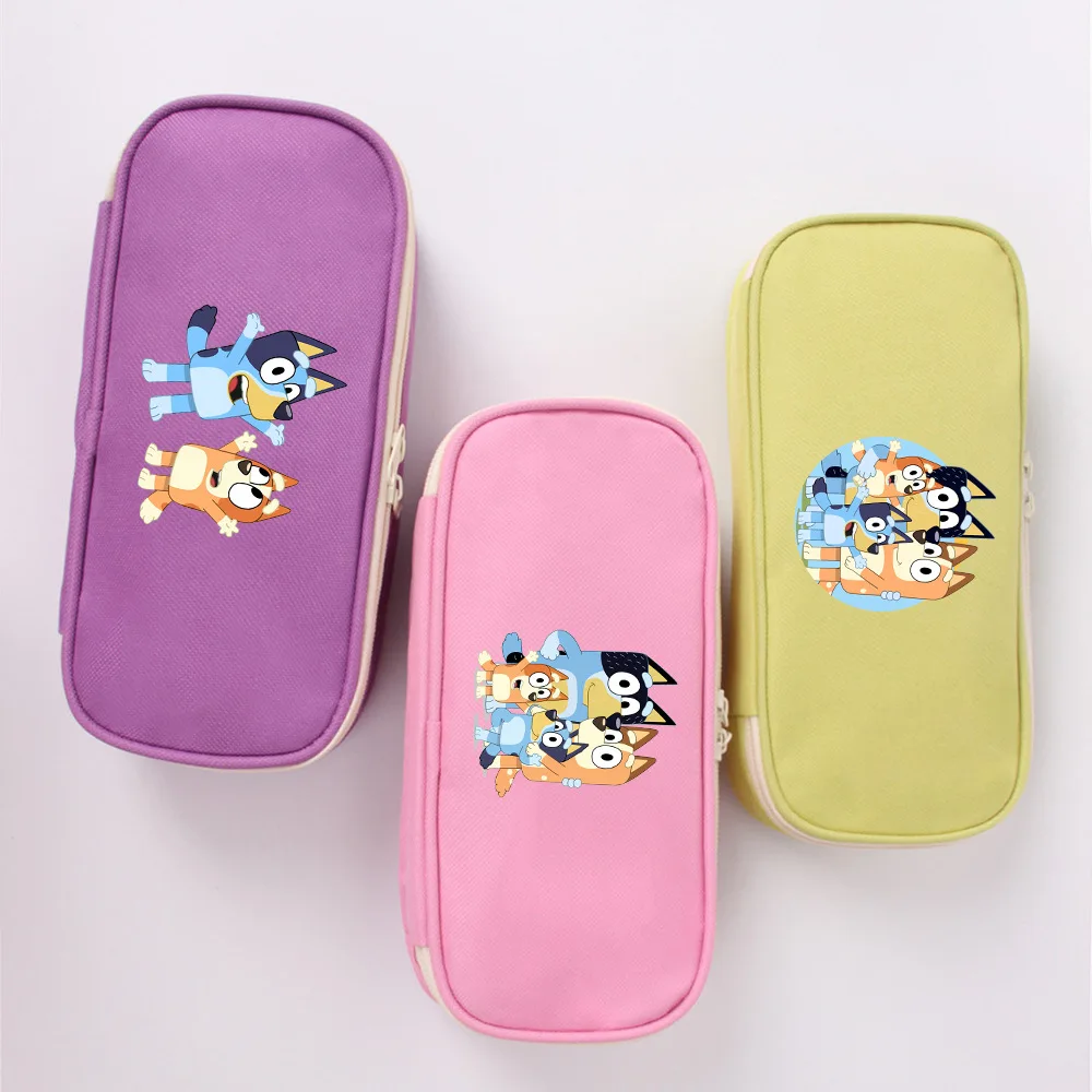 

Blueys Large Capacity Pencil Case Kawaii Cartoon School Pencils Bag Pouch Pen Case School Supplies Stationery