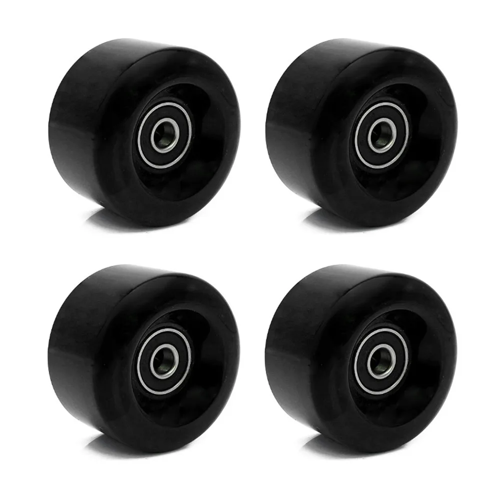 

8pcs Silent Non Flashing With Bearing PU Roller Skate Wheels Wear Resistant For Adults Kids Double Row Wrench 82A Sliding